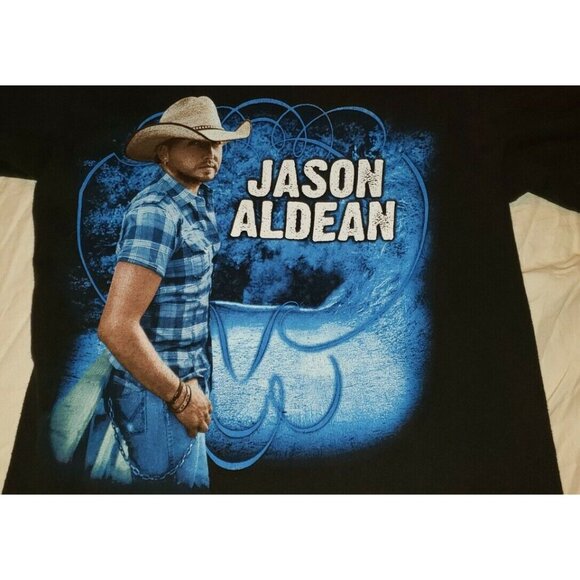 JASON ALDEAN Concert T-Shirt My Kinda Party Tour 2011 Small 2 SIDED          B7 - Picture 2 of 9